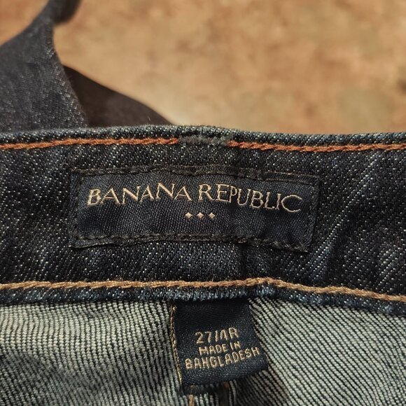 Banana Republic Jeans Womens 27/4R Dark Wash Boot Fit NWT MSRP 79.99 - Picture 8 of 11